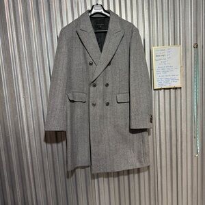NWOT Banana Republic Mens XXL Double-Breasted Italian Cashmere Wool Topcoat